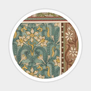 Vintage Flower Design Magnet